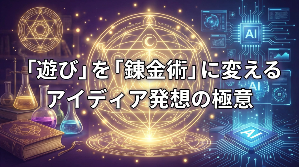 「遊び」を「錬金術」に変えるアイディア発想の極意